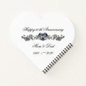 60e Jubileum Diamond Heart Notitieboek (Achterkant)