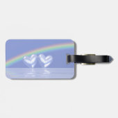 60e Jubileum Diamond Hearts Bagagelabel (Achterkant horizontaal)