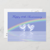 60e Jubileum Diamond Hearts Briefkaart (Voorkant / Achterkant)