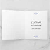 60e Jubileum Diamond Hearts Kaart (Binnen)