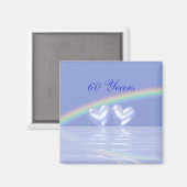 60e Jubileum Diamond Hearts Magneet (Voorkant / Achterkant)