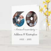60e Jubileum Diamond Love Photo Template Kaart (Gele Bloem)