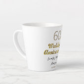 60e Jubileum Diamond Wedding Latte Mok (Linkerhoek)