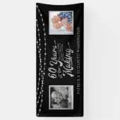 60e Jubileum Koord lichten dan & nu Foto's Spandoek (Verticaal)