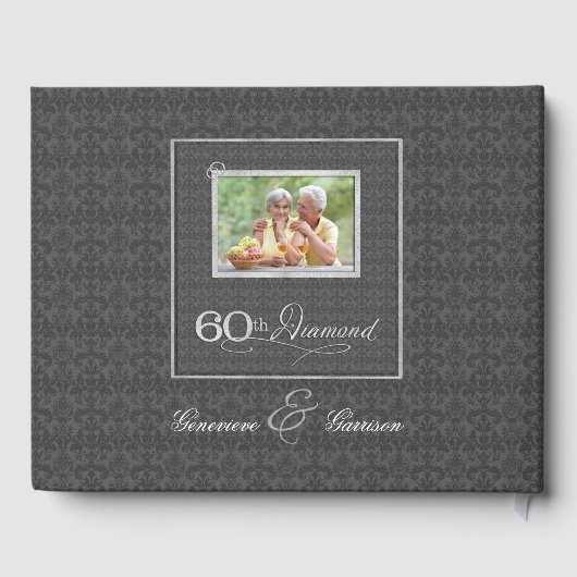 60e Jubileum met laksteenkoolbriketten, met foto Gastenboek (Achterkant)