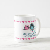 60e Jubileum Owl Paar Mok (Voorkant rechts)