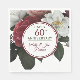 60e Jubileum-partij - Papier-luiers Servet
