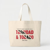 60e Jubileum patriottisch TRINIDAD Grote Tote Bag (Voorkant)