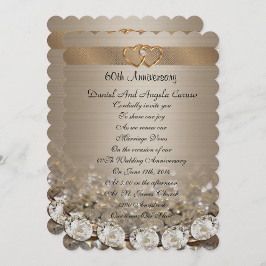 60e Jubileum Uitnodiging (Voorkant / Achterkant)