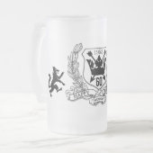 60e klas van de wapenfamilie matglas bierpul (Voorkant links)