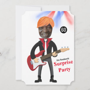 60e Mannen 🎸🤣 Rockstar Verjaardag Gitaar Funky F Kaart