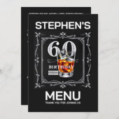 60e menu kaart (Voorkant / Achterkant)