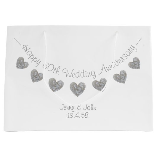 60e Sac cadeau anniversaire Mariage Diamond (Devant)