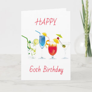 **60e SOUHAITS D'ANNIVERSAIRE** Carte