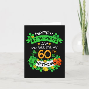 60e St Patricks Day Verjaardag Opa Oma 60e Kaart