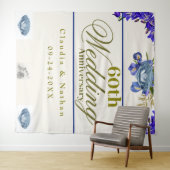 60e trouwdag diamanten iris wandkleed (In Situ (horizontaal))