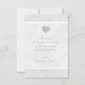 60e trouwjubileum diamanten hart bedankkaart (Achterkant)