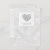 60e trouwjubileum diamanten hart bedankkaart (Voorkant / Achterkant)