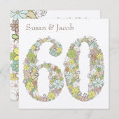 60e trouwjubileum uitnodiging (Voorkant / Achterkant)
