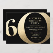 60e uitnodiging van de Birthday Party (Voorkant / Achterkant)