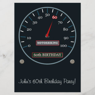 60e uitnodiging van de Birthday Party