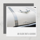 60e uitnodiging van de verjaardag - auto Lover Old (Voorkant / Achterkant)