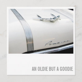 60e uitnodiging van de verjaardag - auto Lover Old