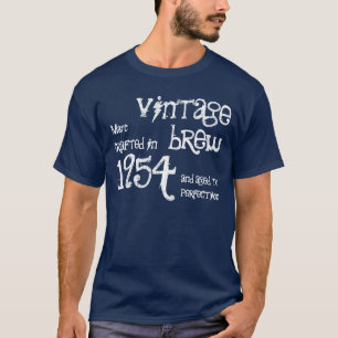60e verjaardag 1954  Brew NAVY Blue T-shirt