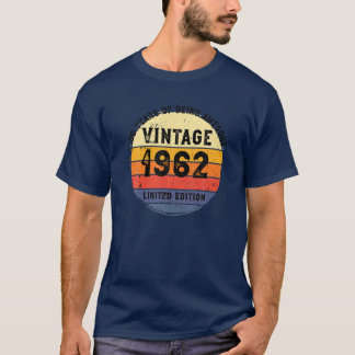 60e verjaardag 1962 T - shirts 60 jaar oud
