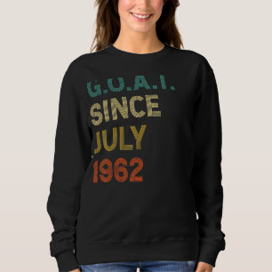 60e verjaardag 60 jaar oude geit sinds juli 1962 trui