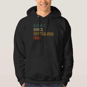 60e verjaardag 60 jaar oude geit sinds september 1 hoodie