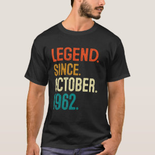 60e verjaardag 60 jaar oude leggende sinds 1 oktob t-shirt