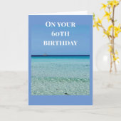 "60e VERJAARDAG alles "HEILIGE" kaart" Kaart (Gele Bloem)