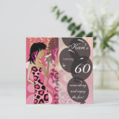 60e verjaardag Bash | SJABLOON | DIY Kaart (Staand voorkant)