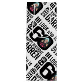 60e verjaardag Black Look 60 aangepaste foto naam Wijn Cadeautas (Voorkant)