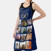 60e verjaardag Blue Gold Schort (Insitu)