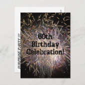 60e verjaardag Briefkaart (Voorkant / Achterkant)