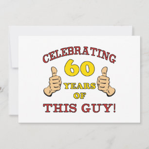 60e verjaardag cadeau voor hem kaart
