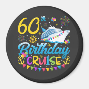 60e verjaardag Cruise B-Day Party Circle Magneet