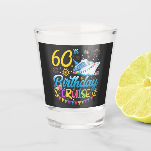 60e verjaardag Cruise B-Day Party Shot Glas