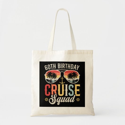 60E Verjaardag Cruise Squad Familie Matching Tote Bag (Voorkant)