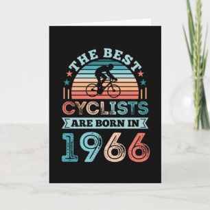 60e verjaardag Cycling Gift Best Cyclist, geboren  Kaart