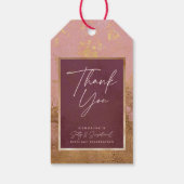 60e verjaardag Dankjewel Cadeaulabel (Achterkant)