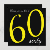 60e verjaardag | DIY-tekst Kaart (Voorkant / Achterkant)