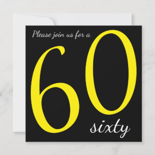 60e verjaardag DIY-tekst Kaart