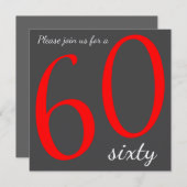 60e verjaardag | DIY-tekst Kaart (Voorkant / Achterkant)