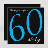 60e verjaardag | DIY-tekst Kaart (Voorkant / Achterkant)