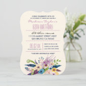 60e verjaardag Elegant Bouquet Kaart (Staand voorkant)