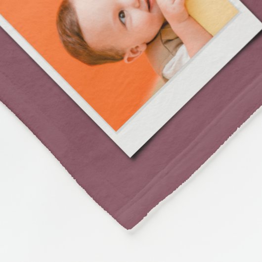 60e verjaardag Fotosjabloon Moeder grootmoeder Fl Fleece Deken (Hoek)