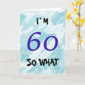 60e verjaardag Funny Motivatie Kaart (Gele Bloem)